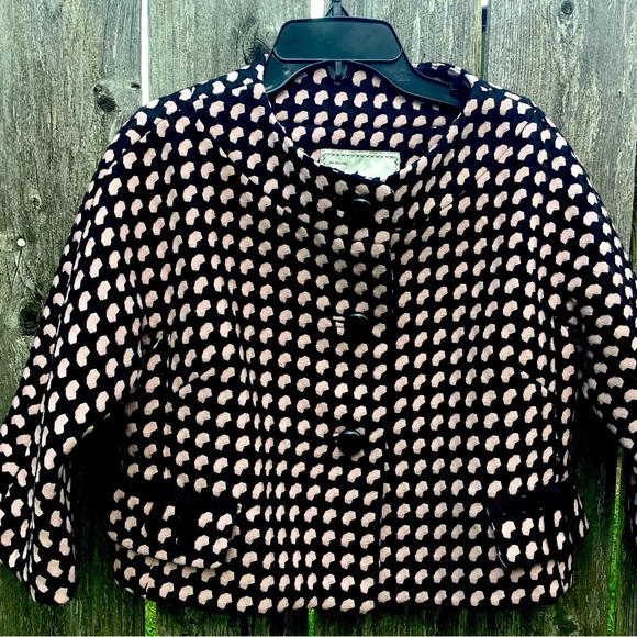 Milly Jackets & Coats Milly Short Jacket Pink Black Poshmark